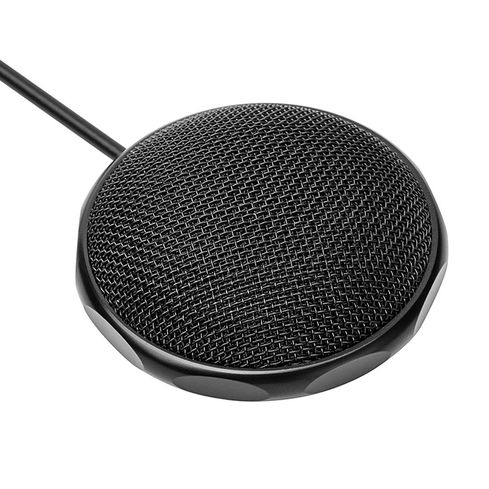 Acouto USB Omnidirectional Condenser Microphone for Laptop and PC, Mini Wired Mic for Business Meetings and Recording