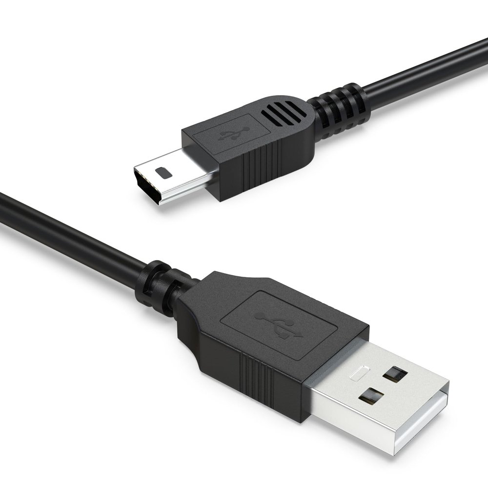 Koffmon Mini USB Charger Cable Heavy-Duty Replacement for Sat Nav, Fits Part 010-10723-15, Works with Multiple GPS Models (6ft)