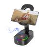 ZOWEETEK Cell Phone Stand with Wireless Bluetooth Speaker,Loud Sound,8H + Playtime,Bluetooth 5.3,Anti-Slip Base,Phone Holder with Speaker,Foldable Design,Desk Gifts for Home,Birthday Men and Women view 1