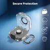 Wacanc Secure Lock Plastic Case Cover Compatible with Oura Ring Gen 4 Charger,Portable Protective Case for Oura Ring Gen 4 Charger with Carabiner, Only Protective Case (Gunmetal) view 4