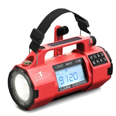 NOAA Emergency Weather Radio AM/FM/SW Solar Hand Crank