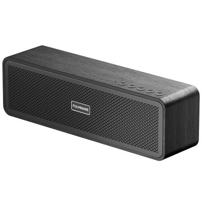 FULMINARE 50W Powerful Sound Bluetooth Speaker, 24H Playtime Wooden Body Speaker with Bluetooth 5.3, 4-in-1 Playing Modes (AUX/TF Card/USB/FM Radio), Rich Bass HD Audio for Indoor Outdoor Party