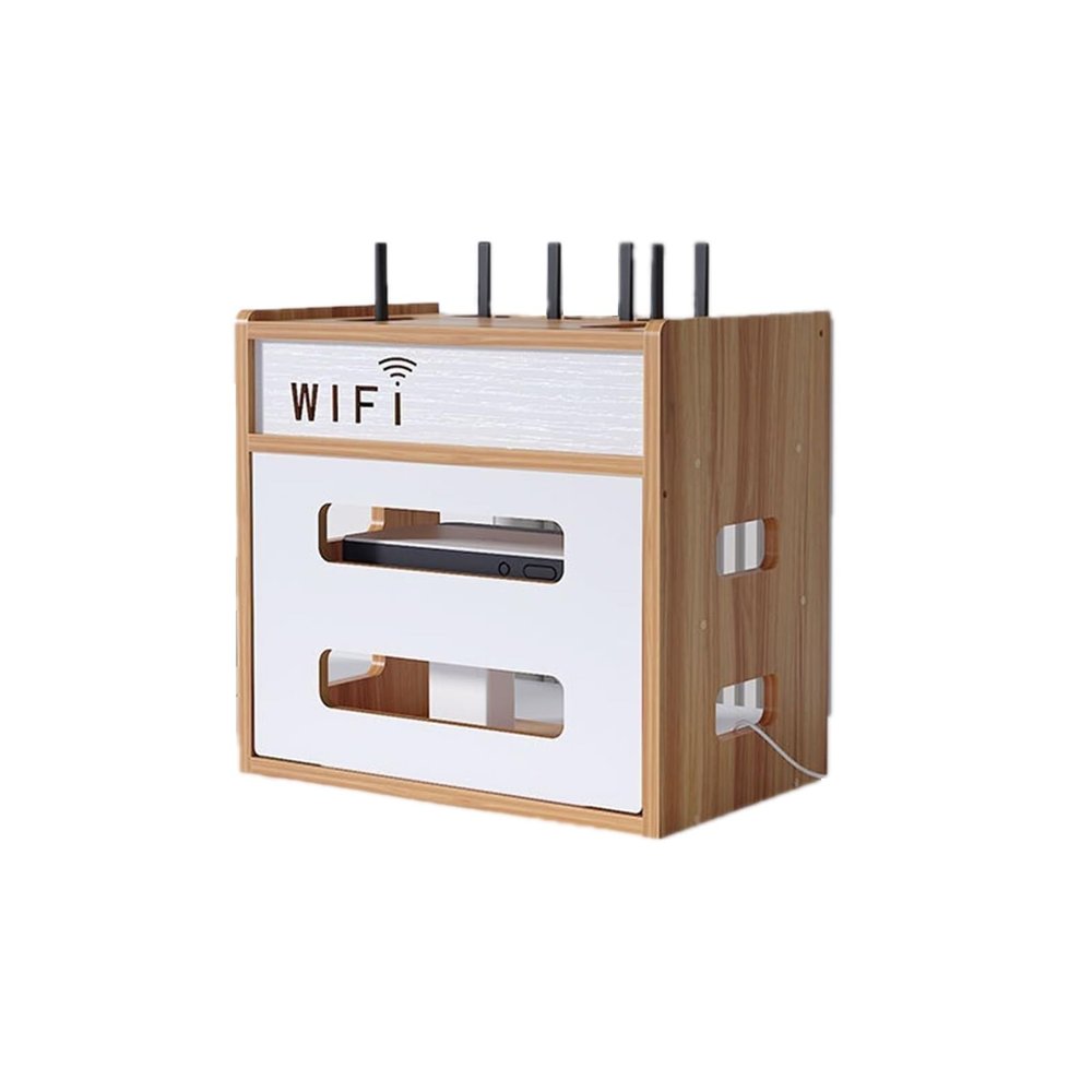 Cable Organizer Box Router Storage Box Shelf Wireless WiFi Light cat Wire Finishing TV Set-top Box Placement Shelf Cable Management Box (3)