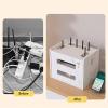 Cable Organizer Box Router Storage Box Shelf Wireless WiFi Light cat Wire Finishing TV Set-top Box Placement Shelf Cable Management Box (3) view 2