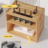 Cable Organizer Box Router Storage Box Shelf Wireless WiFi Light cat Wire Finishing TV Set-top Box Placement Shelf Cable Management Box (3) view 3