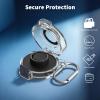 Wacanc Secure Lock Plastic Case Cover Compatible with Oura Ring Gen 3 Charger,Portable Protective Case for Oura Ring Gen 3 Charger with Carabiner, Only Protective Case (Gunmetal) view 4