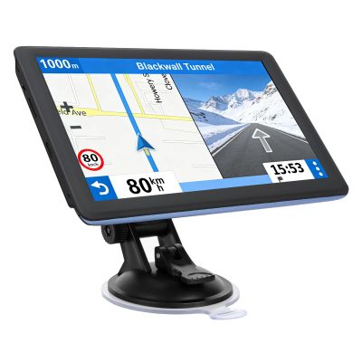 7" GPS Navigator for Car Truck RV, Car GPS Navigation System with 2025 Maps, Lifetime Free Updates, Voice Guidance, Speed & Red-Light Camera Alerts, Custom Truck Routing