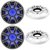 KICKER (2 51MWF104 - MWF 10-Inch Premium Marine Subwoofer (Free-air) 4-ohm and 51MWG10W White Grill Bundle view 1