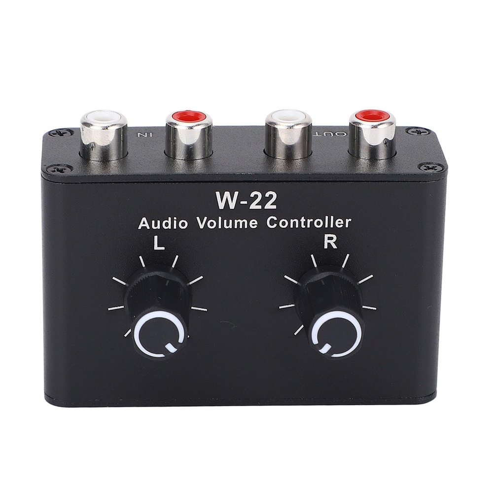Volume Control Box,Lossless Sound Quality Sound Selector,Stepless Volume Control Line Box,for Sources and Powered Speakers