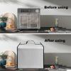Air Fryer Dust Cover Heat-Resistant Water-proof Nylon Case for Emeril Toaster Oven Stainless Steel / for Midea Flexify French Door Air Fryer Countertop Toaster Oven,26QT (Silver) view 3