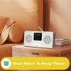 LEMEGA IR4S Stereo WiFi Internet Radio,FM Digital Radio, Spotify Connect, Bluetooth Speaker, Dual Alarms Clock, 40 Presets, Headphone-Output, Batteries or Mains Powered (Dark Walnut) view 4