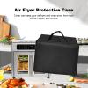 Air Fryer Dust Cover Heat-Resistant Water-proof Nylon Case for Emeril Toaster Oven Stainless Steel / for Midea Flexify French Door Air Fryer Countertop Toaster Oven,26QT (Black) view 2