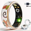 Cloisonn Smart Ring for Women Men,Unique Health Monitoring,Fitness Tracker with Heart Rate,Blood Oxygen,Stress Monitor,Sleep,Compatible with Android and iOS,IP68 Waterproof,No Subscription (12#) view 1