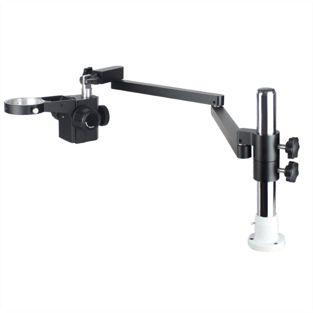 Microscope Kit Rotatable Universal Articulating Arm Stand for Binocular Trinocular Stereo Zoom Microscope Focus Microscopio Microscope Lens Adapters(B)