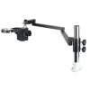 Microscope Kit Rotatable Universal Articulating Arm Stand for Binocular Trinocular Stereo Zoom Microscope Focus Microscopio Microscope Lens Adapters(B) view 3