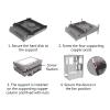 3.5 Inch SSD Tray Case Adapter Hard Disk Drive Bays Holder Cooling Fan Mounting Bracket for PC view 4