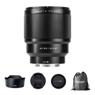 VILTROX 85mm f/1.8 F1.8 Mark II XF Lens for Fuji X Mount Auto Focus Portrait Prime Lens Compatible with Fujifilm X Mount Cameras X-T2 X-T3 X-T30 X-T20 X-T10 X-T100 X-PRO2 X-PRO3 X-A3 X-A5 X-A7