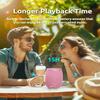 Portable Bluetooth Speaker with Lights, Powerful Stereo Loud Sound Wireless Small Speaker, IPX5 Waterproof, BT5.3, TWS Pairing, for Outdoor/Home/Party/Beach/Shower, Birthday Holiday Electronic Gift view 3