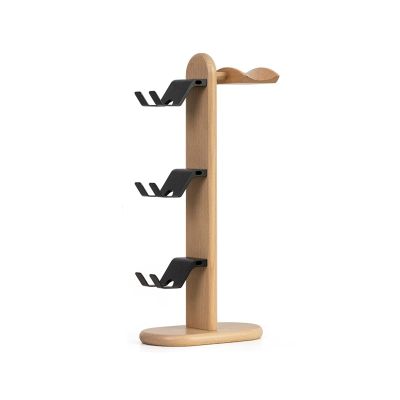 BJOHVPPS Headphone Stand, Universal Headset Holder Hanger Mount Aluminum with Protective Silicone Pad, Gaming Headset Accessories(Black)