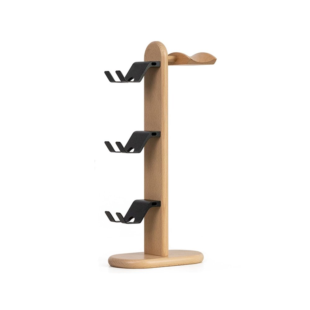 BJOHVPPS Headphone Stand, Universal Headset Holder Hanger Mount Aluminum with Protective Silicone Pad, Gaming Headset Accessories(Black)