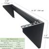 JINGCHENGMEI 2 Pack of 19 Inch 2U Heavy Duty Vertical Wall Mountable Rack and 125 lb Wall Mountable Server Rack (2) view 3