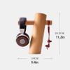 BJOHVPPS Desktop Headset Holder - Headphone Stand, Headset Stand & Durable Headset Holder, Desk Earphone Stand, for All Headsets(Black Walnut) view 2