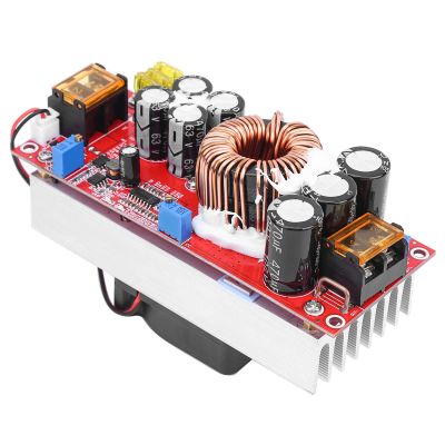 1500W DC to DC 10-60V to 12-97V Step Up Module Converter Boost Power Supply with Fan, for High Power LED CV Driving, Solar Street Lamp Driving