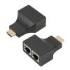 LINGQE LccKaa 1 Pair 1080P HDMI RJ45 CAT5E CAT6 UTP LAN Ethernet HDMI Extender Repeater Adapter Extension to 30m for HDTV HDPC view 1