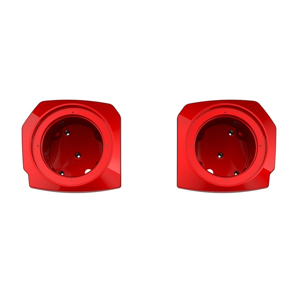 Advanblack 2024 Road Glide Lower Fairing Speaker Pods Color-Matched 6.5" Speaker Pods Fit for 2023.5-2025 Harley Touring FLTRX RG/SG FLHX (Brilliant Red)