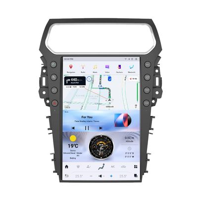 ZWNAV 14.4 Inch Vertical Screen Android 13 Car Radio for Ford Explorer 2011-2019 GPS Navigation Wireless CarPlay Stereo Multimedia Player QLED Head Unit Update (8G 128G)