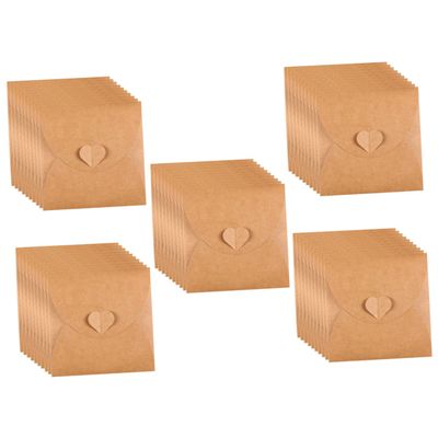 Lurrose 50Pcs Paper CD DVD Sleeves Envelopes for Storage Vintage Style Envelopes with Button for Organizing Music Movies and Games