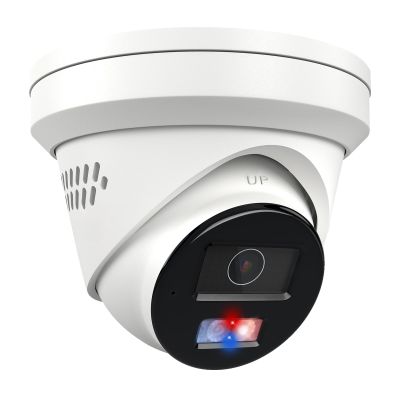 Anpviz 8MP Wired PoE IP Camera, Strobe Red & Blue Light and Audio Alarm, Metal 4K Security Camera Outdoor/Indoor, 2 Way Audio, Smart Dual Light, Human Vehicle Detection, IP67, IPC-D3683WD-RB(H Series)