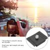 Camera Loading Plate Aluminum Alloy Durable Lightweight Easy Install Compatible with DSLR Mirrorless Cameras Black 53 x 43mm view 2