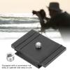 Camera Loading Plate Aluminum Alloy Durable Lightweight Easy Install Compatible with DSLR Mirrorless Cameras Black 53 x 43mm view 3