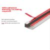 1meter Long Self-Adhesive Wall Cable Sleeve, Floor Cable Duct,Small/Large Under Desk Cable Management Kit, Waterproof Kitchen Bathroom Cable Fixer .(Black,20x10mm/0.8X0.4 in) view 3
