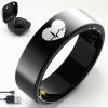 Couple Smart Ring for Women Men,5ATM+IP68 Waterproof Health Monitoring,Fitness Tracker with Heart Rate,Blood Oxygen,Stress Monitor,Sleep,Compatible with Android and iOS,No Subscription (Women, 10#) view 1