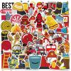 100 Pcs Fire Truck Stickers Decals Waterproof Vinyl Sticker Suitable for Water Bottles,Laptop,Luggage,Teens Adults,Keyboards,Backpacks,Skateboards,Helmet,Water Bottles,ScrapbooksFire Stickers view 1