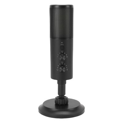 Zunate USB Condenser Cardioid Mic with 11 Dynamic RGB Modes, Noise Reduction Chip, Adjustable Stand, Cardioid Microphone for Computer Mobile Phone