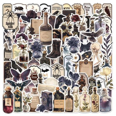 100Pcs Gothic StickersVintage StickersWitchy StickerDark Academia Sticker Decals Suitable for Water Bottles,Laptop,Luggage,Teens Adults,Keyboards,Backpacks,Skateboards,Water Bottles,Scrapbooks