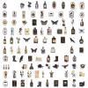 100Pcs Gothic StickersVintage StickersWitchy StickerDark Academia Sticker Decals Suitable for Water Bottles,Laptop,Luggage,Teens Adults,Keyboards,Backpacks,Skateboards,Water Bottles,Scrapbooks view 3