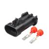 1/5/10/20/50 Sets 2 Pin Electronic Fan Headlamp Wiring Socket Power ABS Pump Black Water Proof Connector 15363990(2p Male,5 Sets_2P) view 1