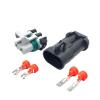 1/5/10/20/50 Sets 2 Pin Electronic Fan Headlamp Wiring Socket Power ABS Pump Black Water Proof Connector 15363990(2p Male,5 Sets_2P) view 2