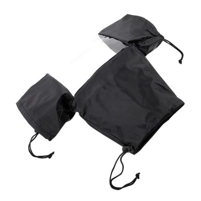 POPETPOP Camera Rain Cover for DSLR and Mirrorless Cameras Waterproof Black Rain Sleeve for Photography Accessories for Outdoor Shooting
