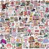 100pcs Trendy Aesthetic Stickers Funny Vinyl Waterproof Decals for Laptop, Water Bottle, Journal, Skateboard Cute & Random Meme Pack view 1