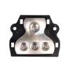 0 Gauge in 4 Gauge Out 3 Way Amp Copper Power Distribution Block for Car Audio Splitter view 3
