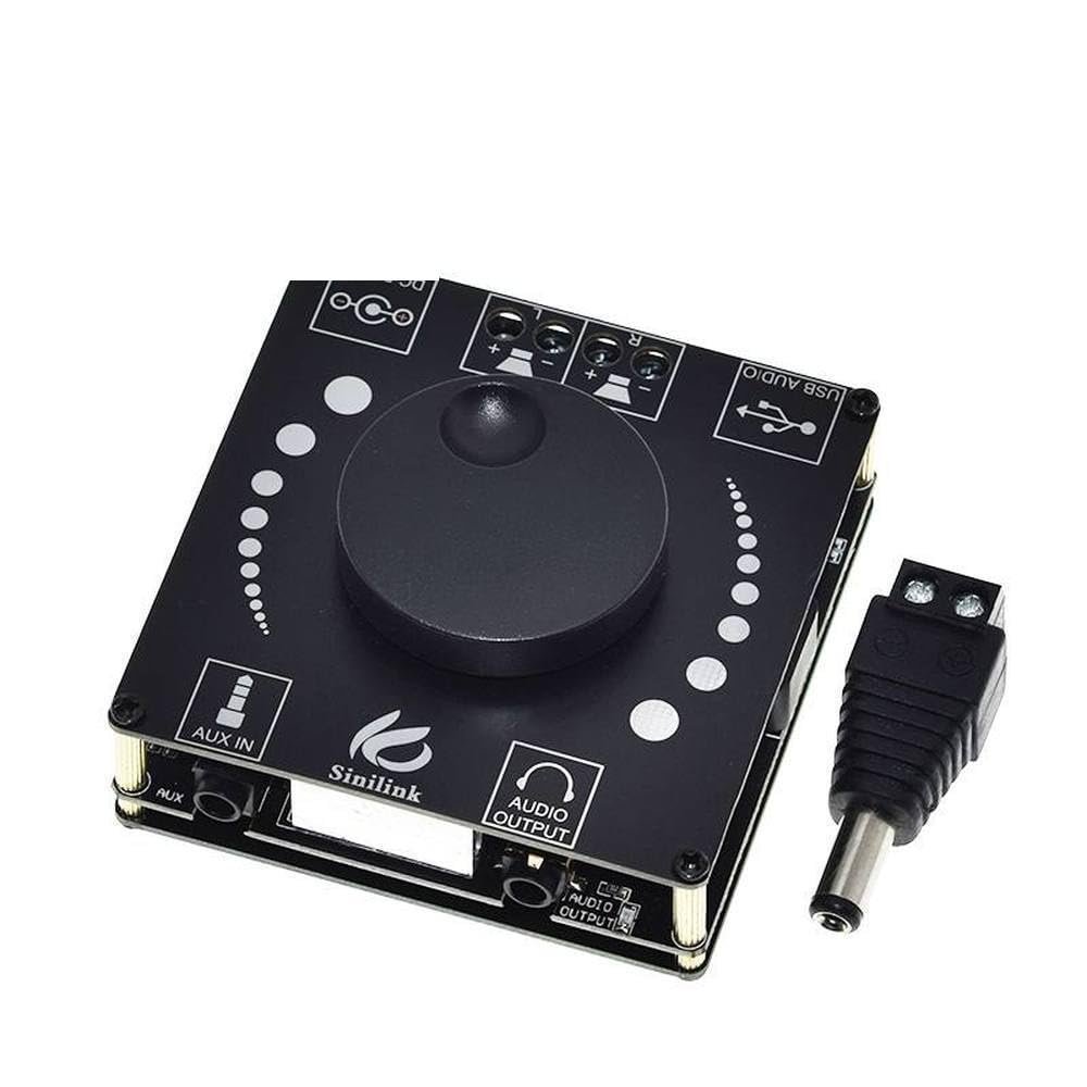 2x50W 5.0 Speaker Class D Audio Power 30W~200W HiFi Stereo Mini USB Music Sound Card App Digital AMP