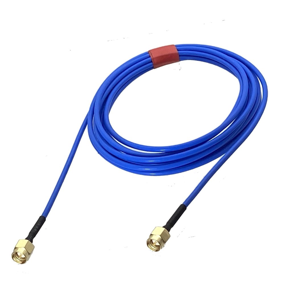 KUIQEO Video Connector R/F Connector SMA Male pl;/UG to SMA Male pl;/UG RG405 0.086" Bule Cable Semi-Rigid Flexible Pigtail 4inch~20M coaxial Cable(10M)