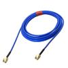KUIQEO Video Connector R/F Connector SMA Male pl;/UG to SMA Male pl;/UG RG405 0.086" Bule Cable Semi-Rigid Flexible Pigtail 4inch~20M coaxial Cable(10M) view 1
