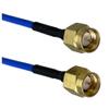 KUIQEO Video Connector R/F Connector SMA Male pl;/UG to SMA Male pl;/UG RG405 0.086" Bule Cable Semi-Rigid Flexible Pigtail 4inch~20M coaxial Cable(10M) view 2