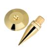 8 Pairs Copper Speaker Spike Isolation Stand with Base Pad Feet Mat, Gold Plated, Height Tunable, Vibration Minimizing for Fidelity Sound view 3